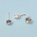 silver studs earrings