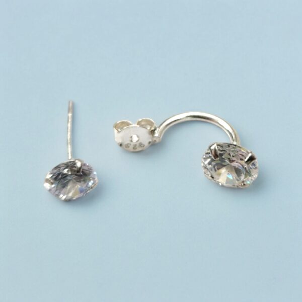 silver studs earrings